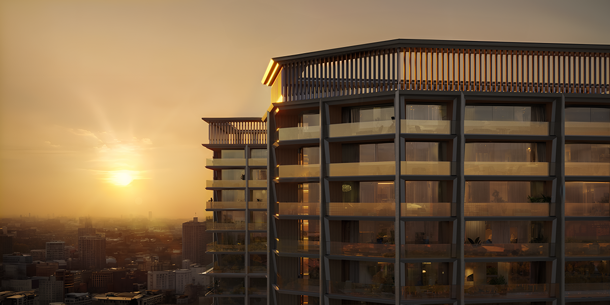 24010_206_Terrace_Sunset Ghost by Binghatti – Dubai | Presented by Global Estates®