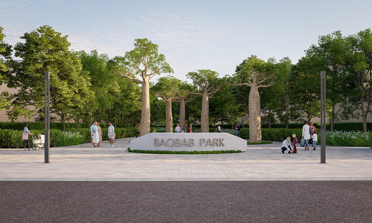 BAOBAB PARK_ENTRANCE Elwood by Sobha – Dubai | Presented by Global Estates®