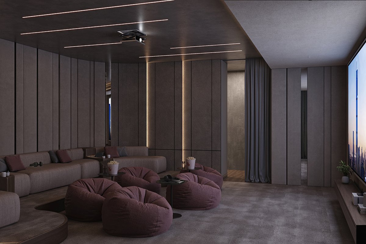 CINEMA ROOM_VIEW 2 Milan by Azizi – Dubai | Presented by Global Estates®