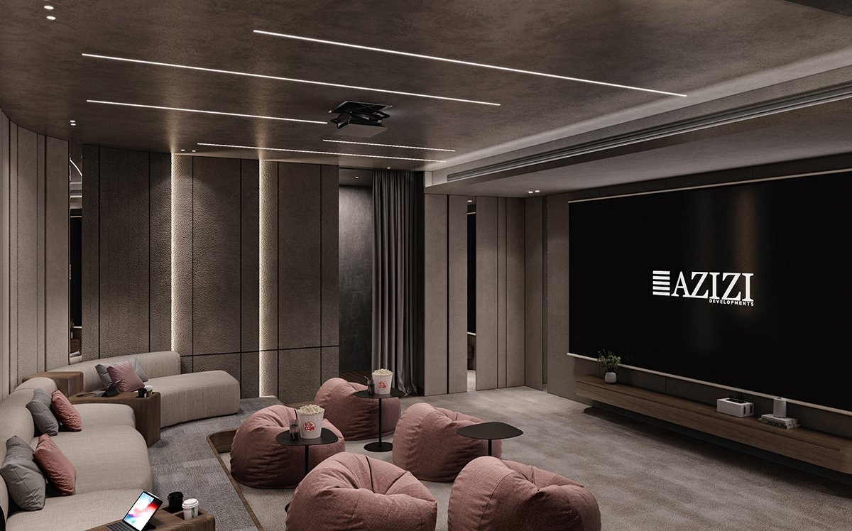 CINEMA ROOM_VIEW 3 Milan by Azizi – Dubai | Presented by Global Estates®