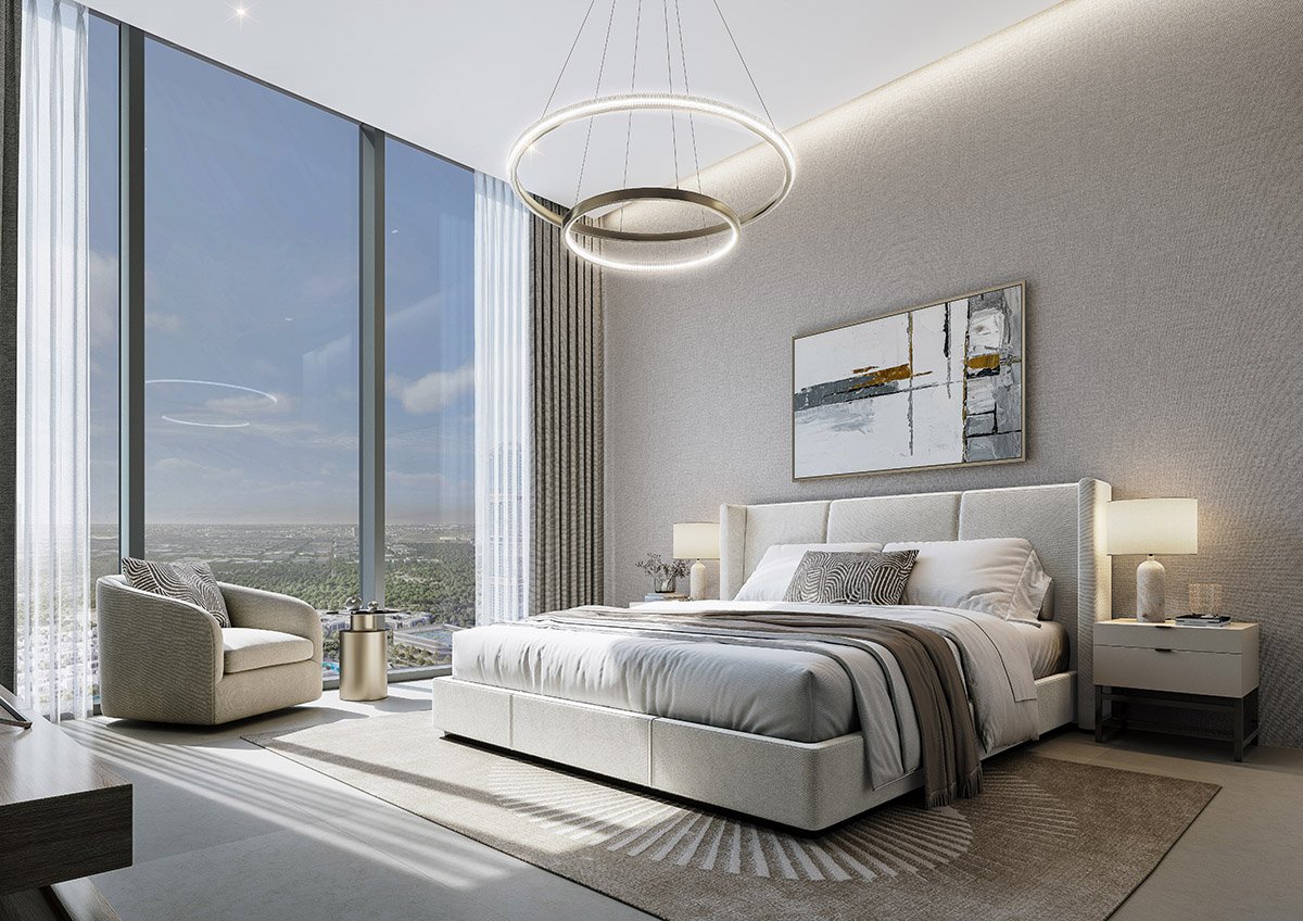 I_Bedroom_1 Bed Type Lux Skyvue Solair by Sobha – Dubai | Presented by Global Estates®