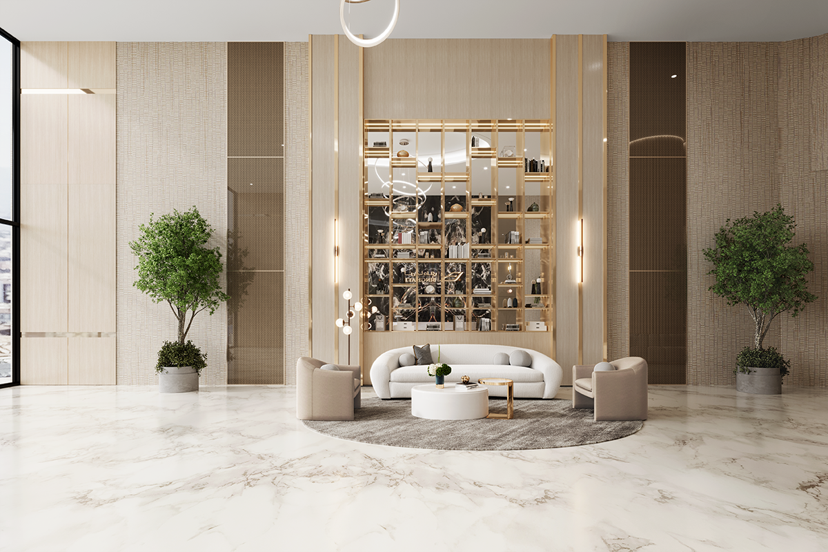 Lobby C2 Royale by Binghatti – Dubai | Presented by Global Estates®