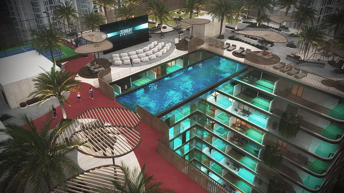 Peace Lagoons Roof Top – 4 – Infiniti Pool Peace Lagoons by Peace Homes – Dubai | Presented by Global Estates®