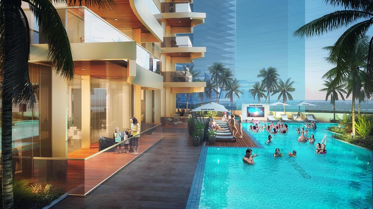 C6-night ZM Elegance Tower by Damac – Dubai | Presented by Global Estates®