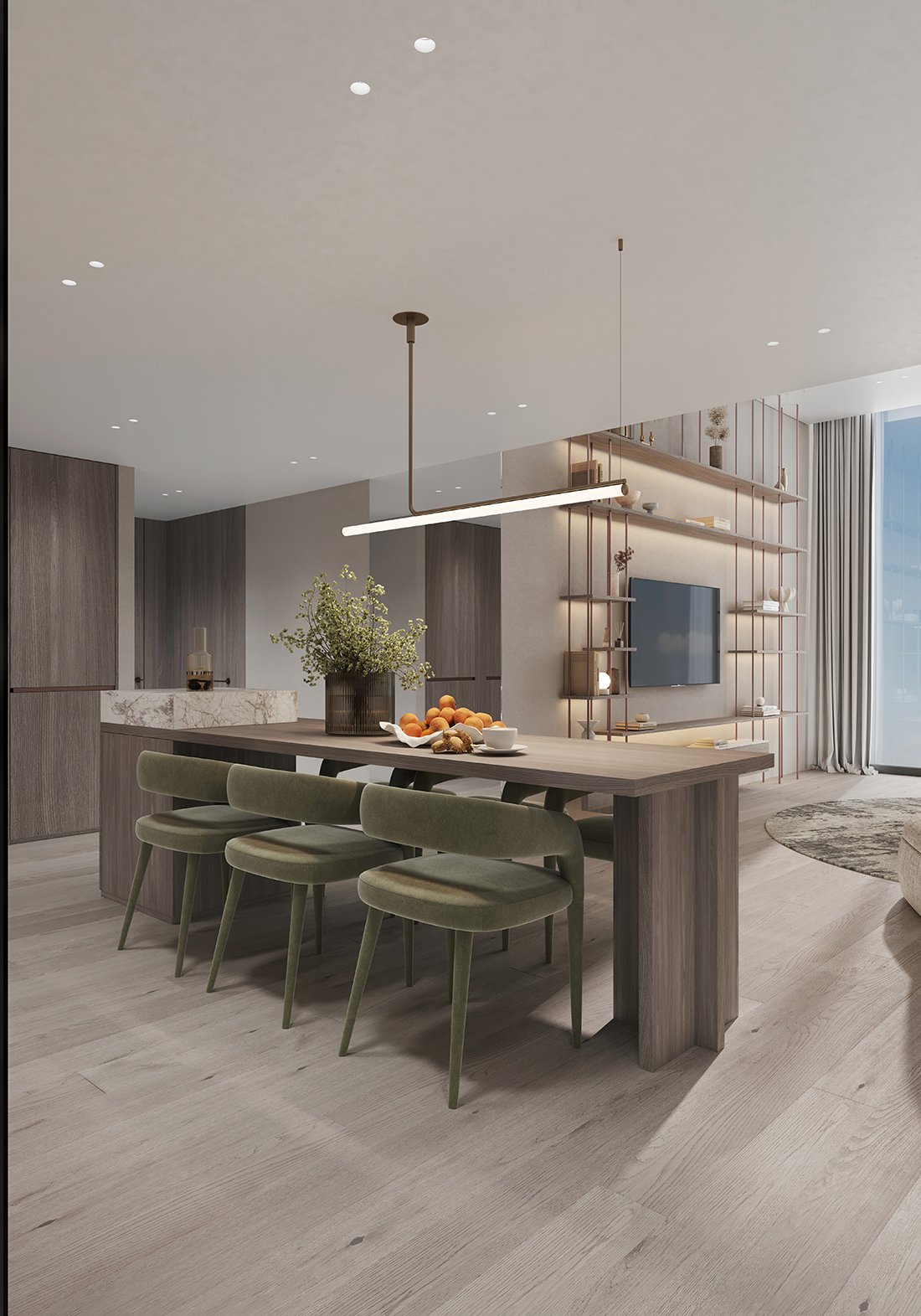 Imtiaz Developments2_living_room_4 Cove Boulevard by Samana – Dubai | Presented by Global Estates®