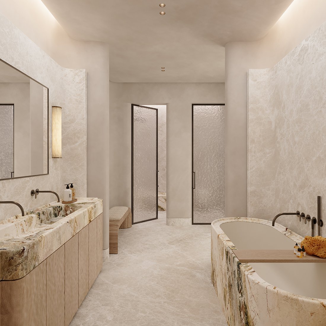 9 VELA Viento Horizon Master Bathroom Vela Viento, Marasi Bay – Dubai | Presented by Global Estates®